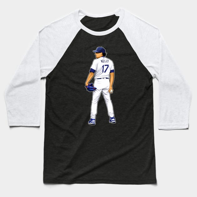 Joe Kelly #17 Pitches Baseball T-Shirt by RunAndGow